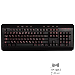 Keyboard Gembird KBL-007 black/<wbr>red Клавиатура Gembird KBL-007, черн. , USB, красная подсветка символов, 8 доп. клавиш 