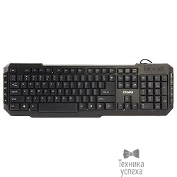 Zalman ZM-K200M black USB Клавиатура мультимедийная, 10 доп клавиш, 8 заменяемых клавиш синего цвета, лазерное нанесение букв 