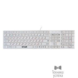 Клавиатура DELUX " DLK-1000" Ultra-Slim, USB (белая)