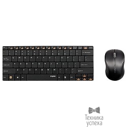 Клавиатура + мышь Rapoo 9020 черный USB Беспроводная 2.4Ghz ультратонкая