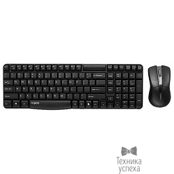 Клавиатура + мышь Rapoo X1800 черный USB Беспроводная 2.4Ghz [722607]