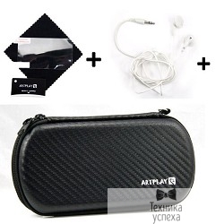 Artplays PSP E1008 Набор 3 в 1 ARTPLAYS Kit-3101 (сумка, пленка, наушники) (E1008 Street/<wbr>3000) carbon, fiber, eva