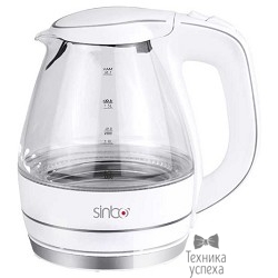 Чайник электрический Sinbo SK 7307 1.5л. 2000Вт белый (корпус: стекло) (932076)