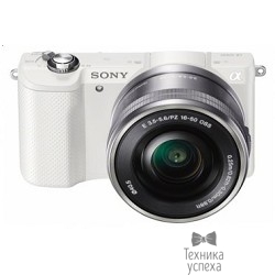 Sony Alpha A5000YB kit ( E PZ 16-50 мм F3.5-5.6 OSS и E 55-210 мм F4.5-6.3 OSS) [ILCE5000YB. CEC] белый