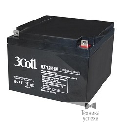 3Cott Аккумулятор 12V26Ah 0201240 (RT12260)