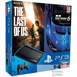 Sony Playstation 3, 12Gb [PS719888031] с играми Gran Turismo 6 и The Last of Us