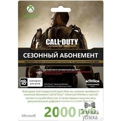 MICROSOFT Карта оплаты для сети Xbox LIVE 2000 рублей [K4W-00120]