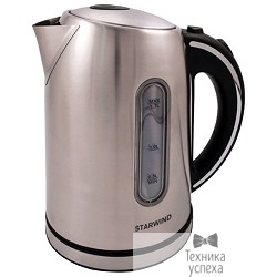 Чайник Starwind SKS4210 серебристый матовый 1.7л. 2200Вт (нержавеющая сталь)