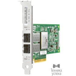 HP AJ763A FCA 82E Dual Channel 8Gb Host Bus Adapter PCI-E for WinSrv and Linux (LC connector), incl. h/<wbr>h & f/<wbr>h. brckts